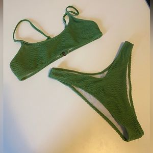 Size Large 2 Piece Ribbed Bikini
